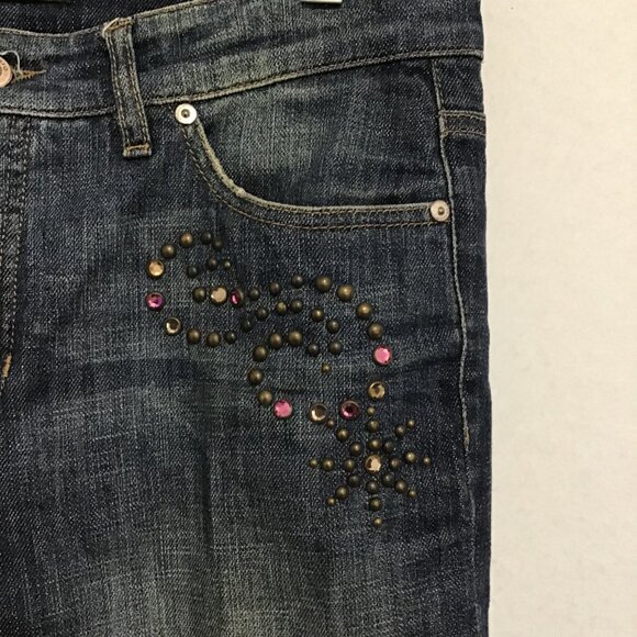 Vintage Cambio Norah Embellished Boot Cut Jeans Size 10 - Picture 3 of 10